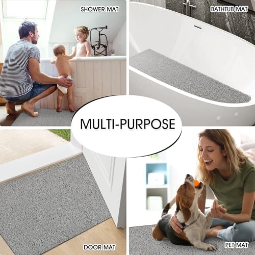 Shower Mat Non Slip 40.2 x16.1 Inch, Loofah Shower Mat Anti Slip Tub Mat - Image 6