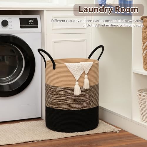 OIAHOMY 80L Nursery Hamper Laundry Basket Laundry Hamper Yellow/Black - Image 4