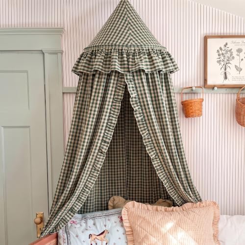 SmoothNovelty Gingham Plaid Bed Canopy by SmoothNovelty
