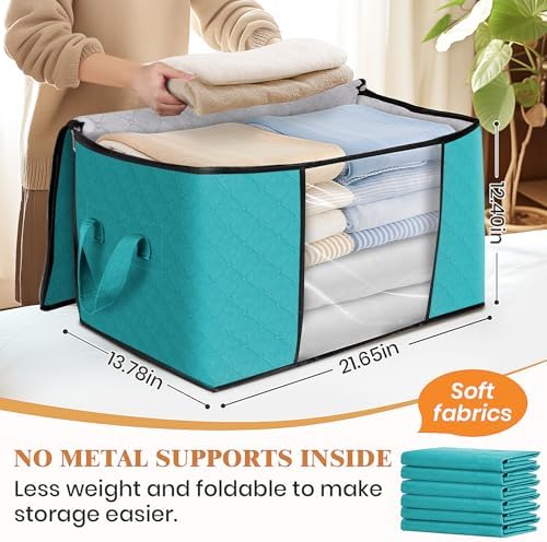 Fab totes 4 Pack Storage Bags for Clothes Blanket Storage Bins - Image 2