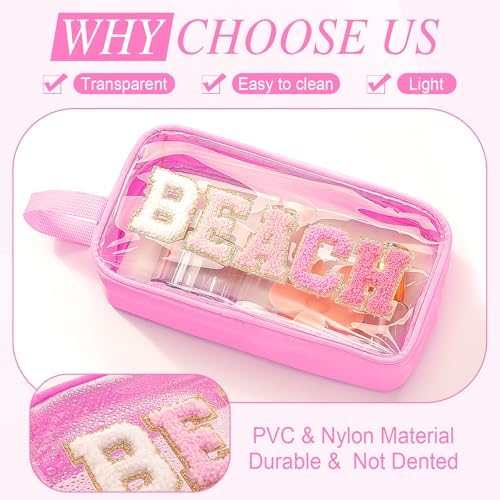 Kacctyen Beach Letter Clear Makeup Bag - Image 3