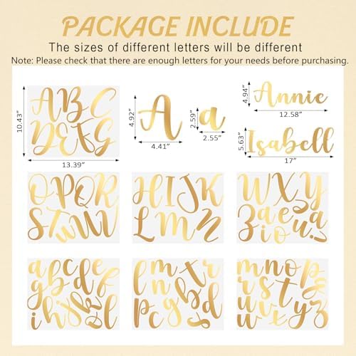 Boao Personalized Name Letter Wall Decal, Elegant Script - Image 2