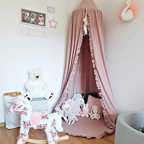 Bed Canopy with Frills Reading Nook Game Tent - Image 2