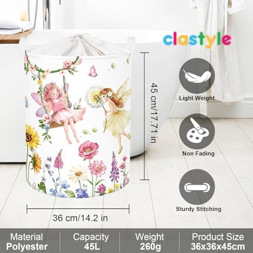 Clastyle Lovely Princess Laundry Basket Kids Clothes Book Storage Basket Gift - Image 6