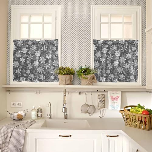 Vandarllin Christmas Kitchen Curtains and Valances Set - Image 4