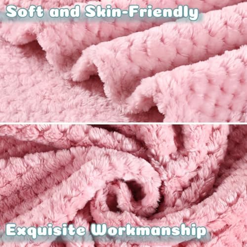 Reginary 4Pcs 30x40 Baby Blanket Fuzzy, Light Blue - Image 3