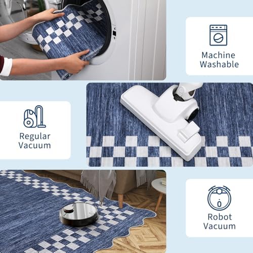GarveeHome Hallway Runner Rug 2x6 Scalloped Washable Rug - Image 6