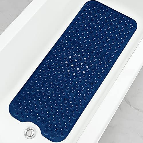 Bathtub and Shower Mats, Extra Long Non-Slip Bath Tub Mat 39 x 16 Inch by Linoows