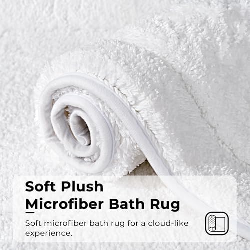 GRANNY SAYS White Runner Bathroom Rug, Cute Bath Mat - Image 3