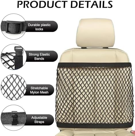 Car Seat Organizer Net, Versatile High Elastic Storage Net - Image 4