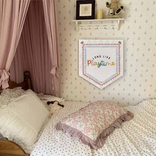 Long Live Playtime Playroom Decor Banner Pennant Kid Banner Flag, Cute Playroom - Image 4