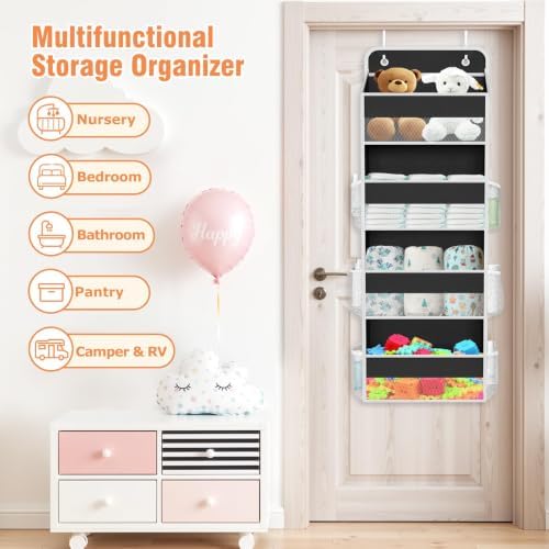 Over The Door Organizer Storage Large Capacity Hanging Bedroom Storage - Image 6