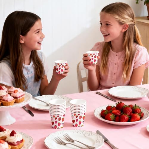 WRAPAHOLIC 3oz Strawberry Bathroom Cups - Image 7