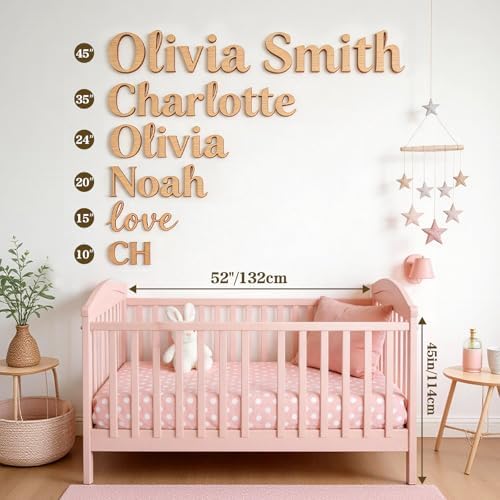 Personalized Wooden Name Sign for Nursery - Image 5
