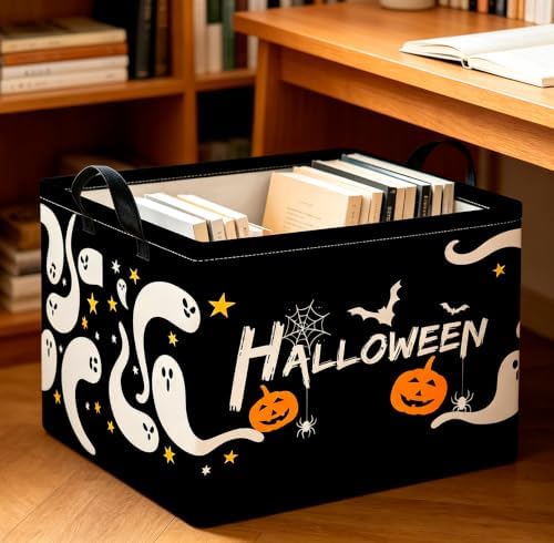 CLOCOR Rectangular Storage Basket, Collapsible Cute Pattern Storage Bin - Image 2
