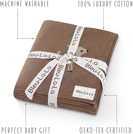 Knit Baby Swaddling Blanket - Image 3