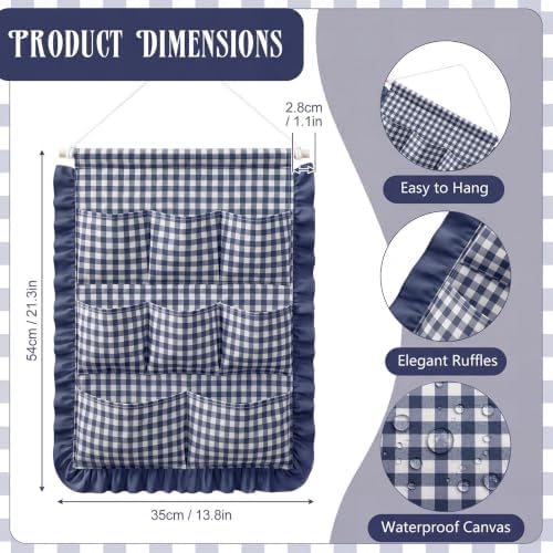 Amyhill Gingham Wall Hanging Organizer - Image 2