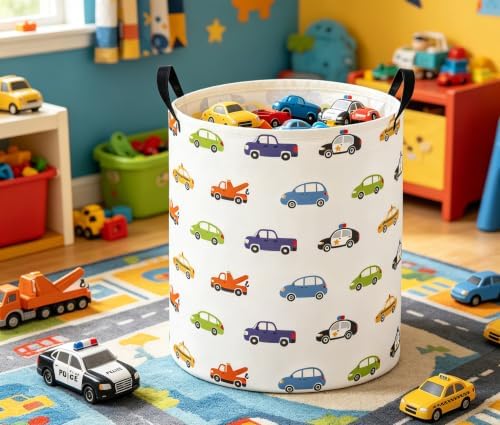 Baby Laundry Basket Baby Nursery Hamper Kids Laundry Basket Toy Storage Bin - Image 2