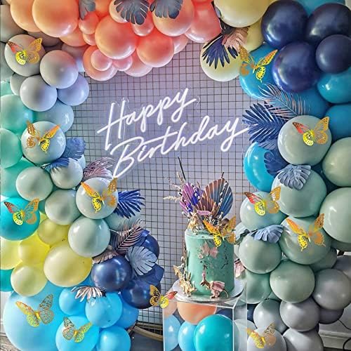 SAOROPEB 3D Butterfly Wall Decor 48 Pcs Laser Gold Butterfly Decorations - Image 3