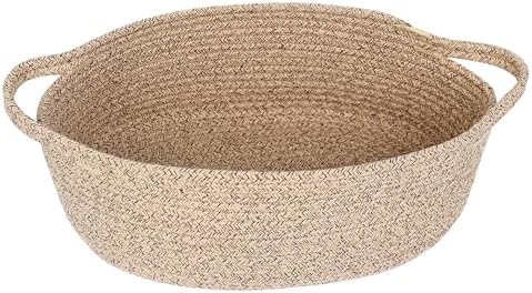 MEGASKET Brown Variegated Small Woven Basket, 13” x 9” x 5” Baskets by MEGASKET