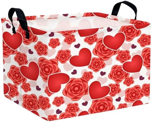 Valentine's Day Basket for Gifts Empty Cute Heart Large Gift Basket Decorative by ASKETAM