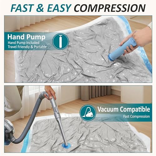 Vacuum Storage Bags with Hand Pump, Vacuum Seal Space Saver Bags, 30 Combo - Image 6