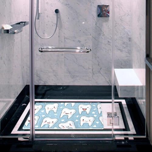 Shower Mat Non Slip, Teeth Pattern Anti Slip Bath Mat - Image 6