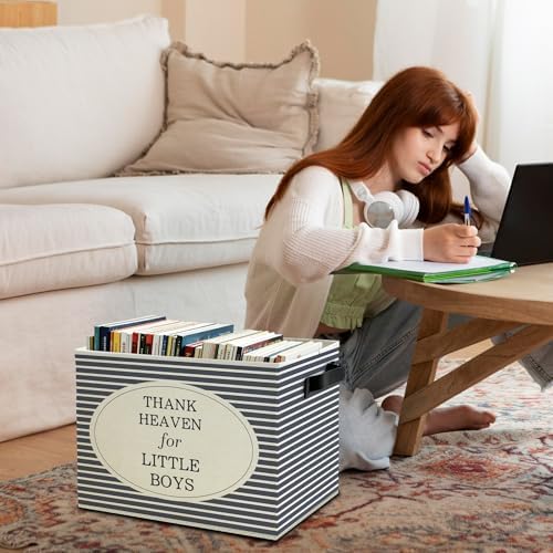 Boy Nursery Storage Bins Box - Image 3