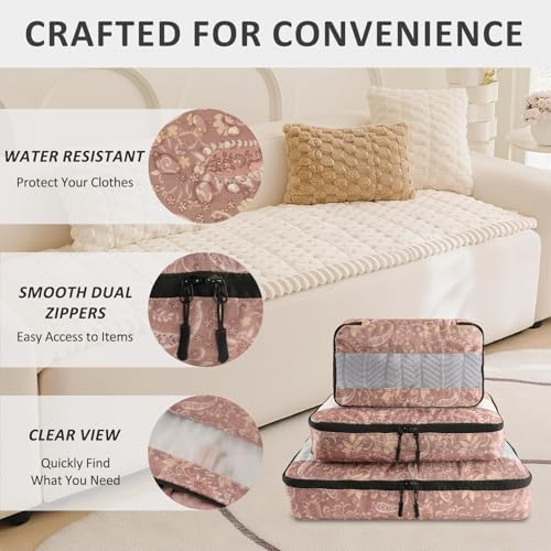 U+U 5 Set Packing Cubes, Travel Organizers - Image 2