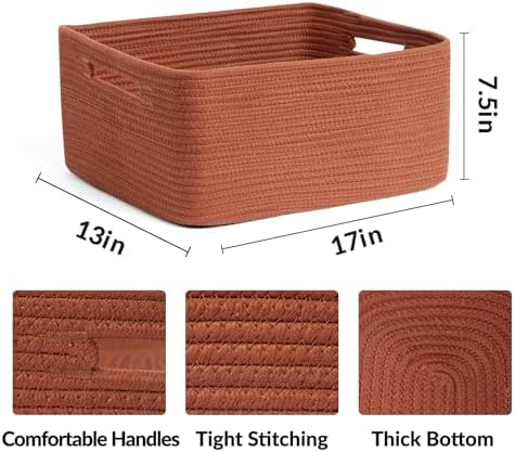 MiniArk Large Storage Baskets for Shelves, Baby Nursery, Toy Baskets Box - Image 2