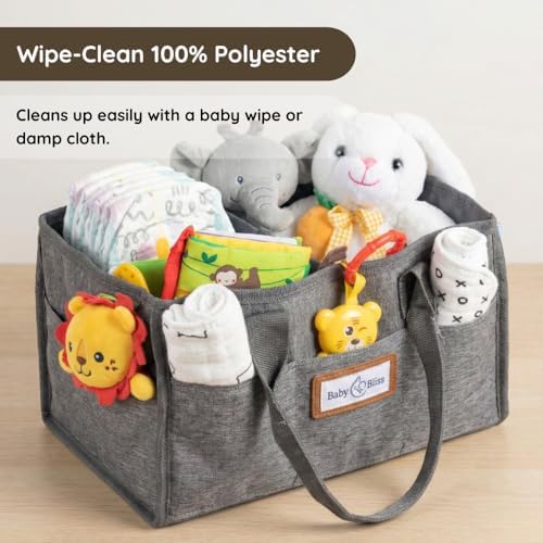 BabyBliss Polyester Diaper Caddy Organizer - Image 2