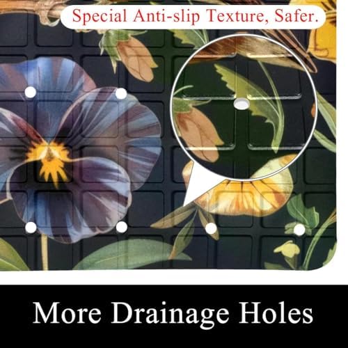 Non Slip Shower Mat Bathtub Mat 15.1x26.8 Inch, Quick Dry Bath Mat - Image 2