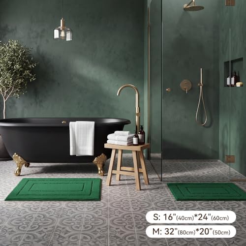 GRANNY SAYS Green Bathroom Rug 20" x 32", Non-Slip Microfiber Bath Mat - Image 5