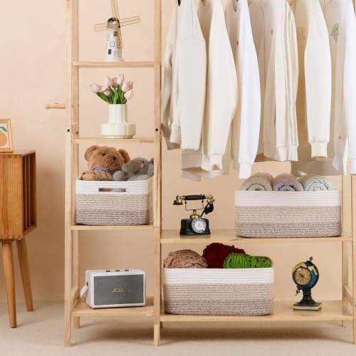 MiniArk Large Storage Baskets for Organizing, Baby Nursery, Toy Bins Box - Image 3