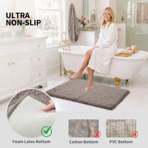ILANGO Toilet Rugs U Shaped 22" × 24", Soft Absorbent Microfiber Bath Rugs - Image 7