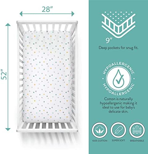 Featherhead™ 2-Pack Fitted Crib Sheets - Image 2