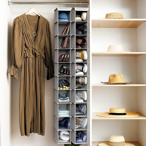 Simple Houseware 10 Shelves Closet Hanging Shoe Organizer - Image 7