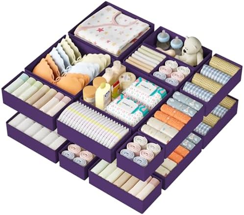 DIMJ Drawer Organizer Clothes 15 Pack by DiMJ