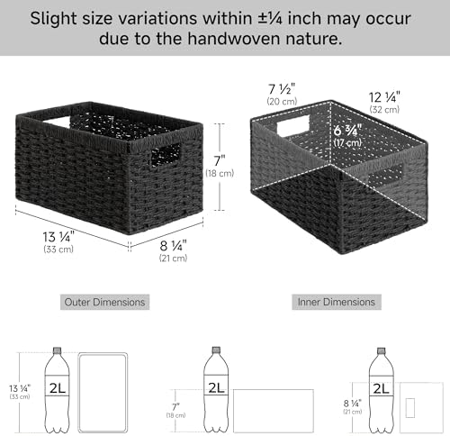 StorageWorks Wicker Storage Baskets - Image 3