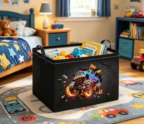 Rectangular Kids Basket Baby Girl Basket Fabric Storage Bin Organizer Box Room - Image 5