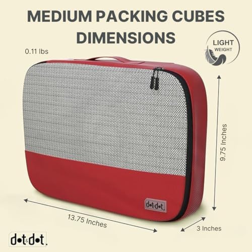 Dot&Dot 5pc Medium Packing Cubes - Image 3