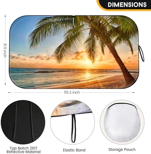Car Windshield Sun Shade Foldable Reflector Sunshade - Image 3