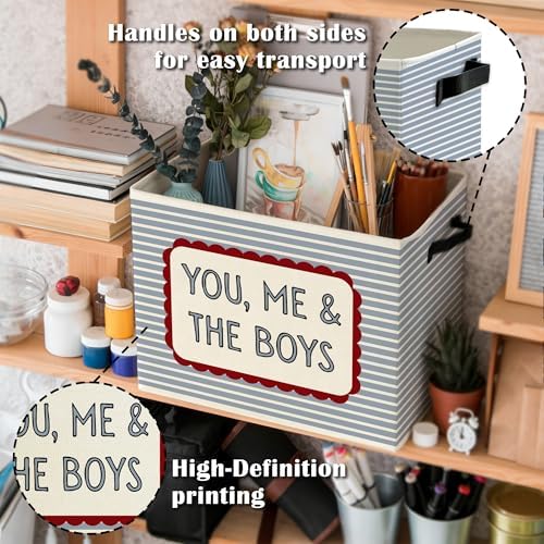 Vintage Boy Nursery Storage Bins Box - Image 5