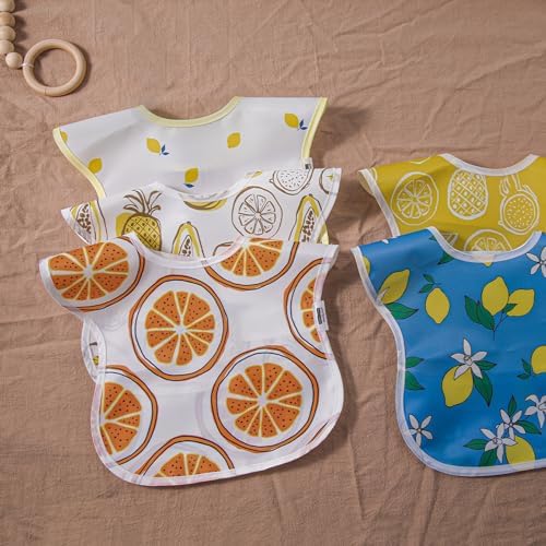 Waterproof Baby Bibs, 5 Pack Feeding Bibs - Image 7