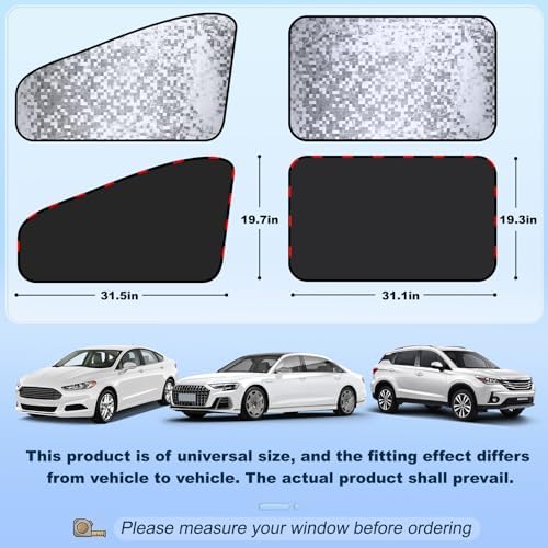 ZATOOTO Front Side Window Sun Shade - Image 7