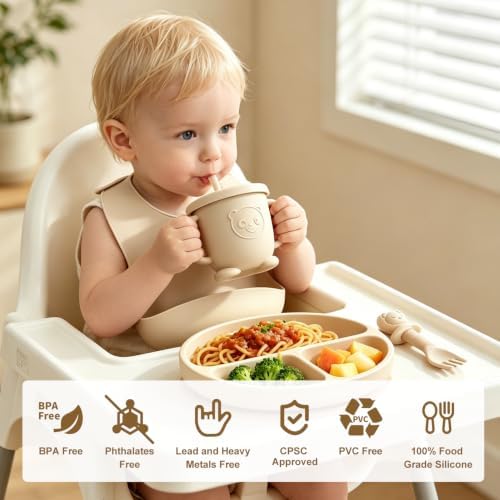 Silicone Baby Feeding Utensils Set - Image 3