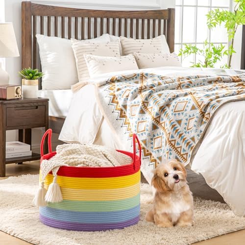 KAKAMAY Large Blanket Basket - Image 5