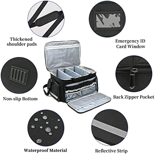 LEFOR·Z Home Health Nurse Bag Medical Bag Empty First Aid Storage - Image 4