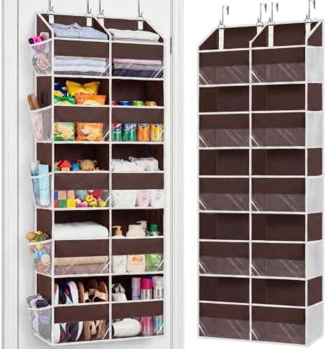 Over the Door Organizer 5 Tiers, Extra Large Behind Door Storage of 10 by Ofiray-home