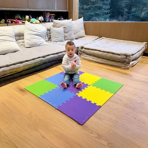 MioTetto Baby Play Mat, Comfortable Playtime Mat – Portable Foam Floor Tiles by MioTetto